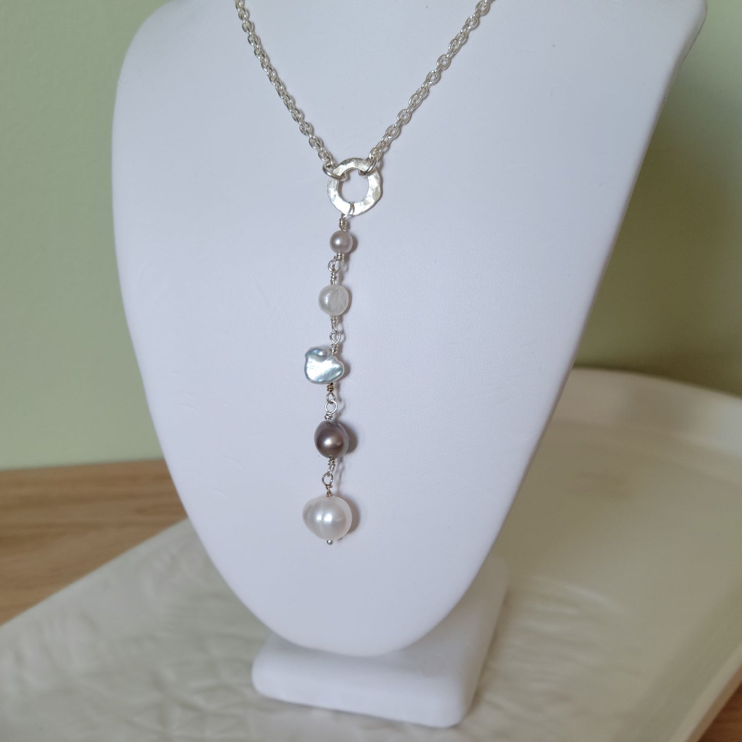 Pearl Lariat Necklace