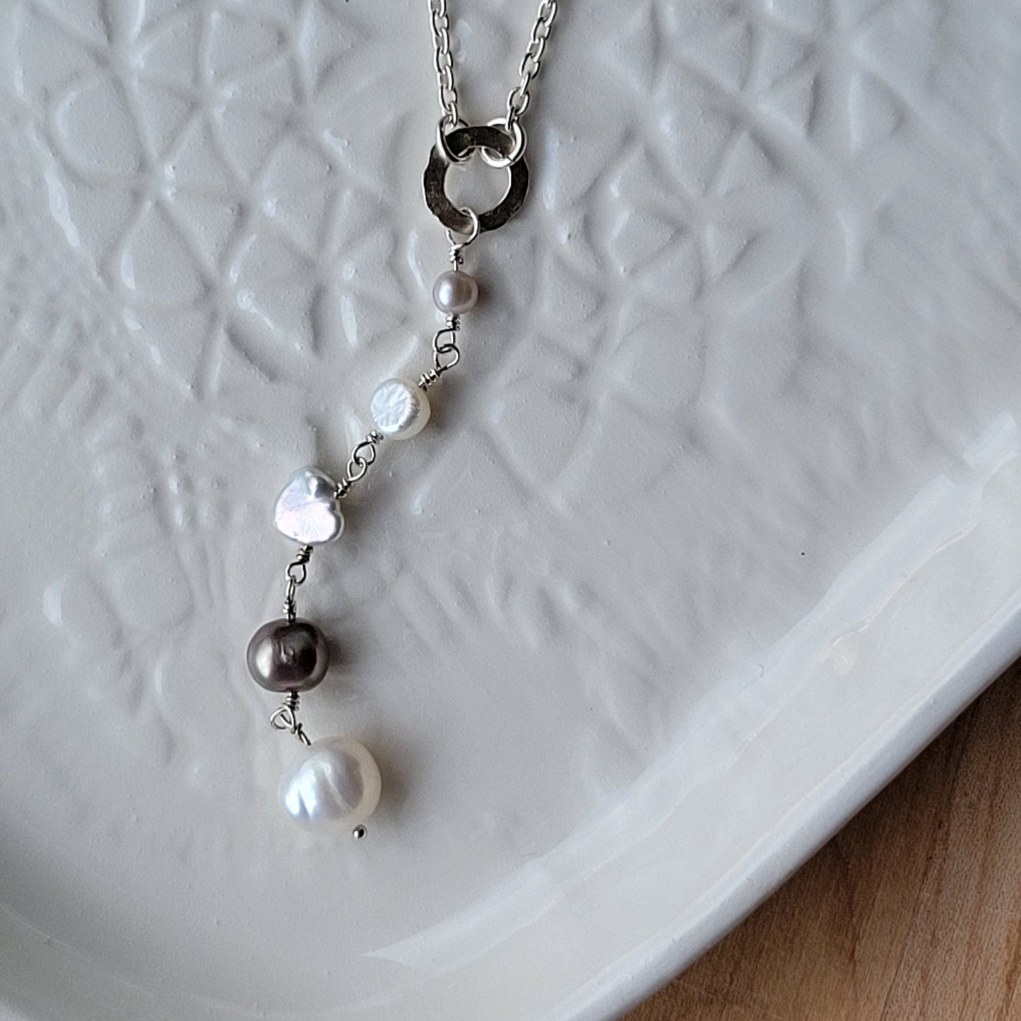 Pearl Lariat Necklace