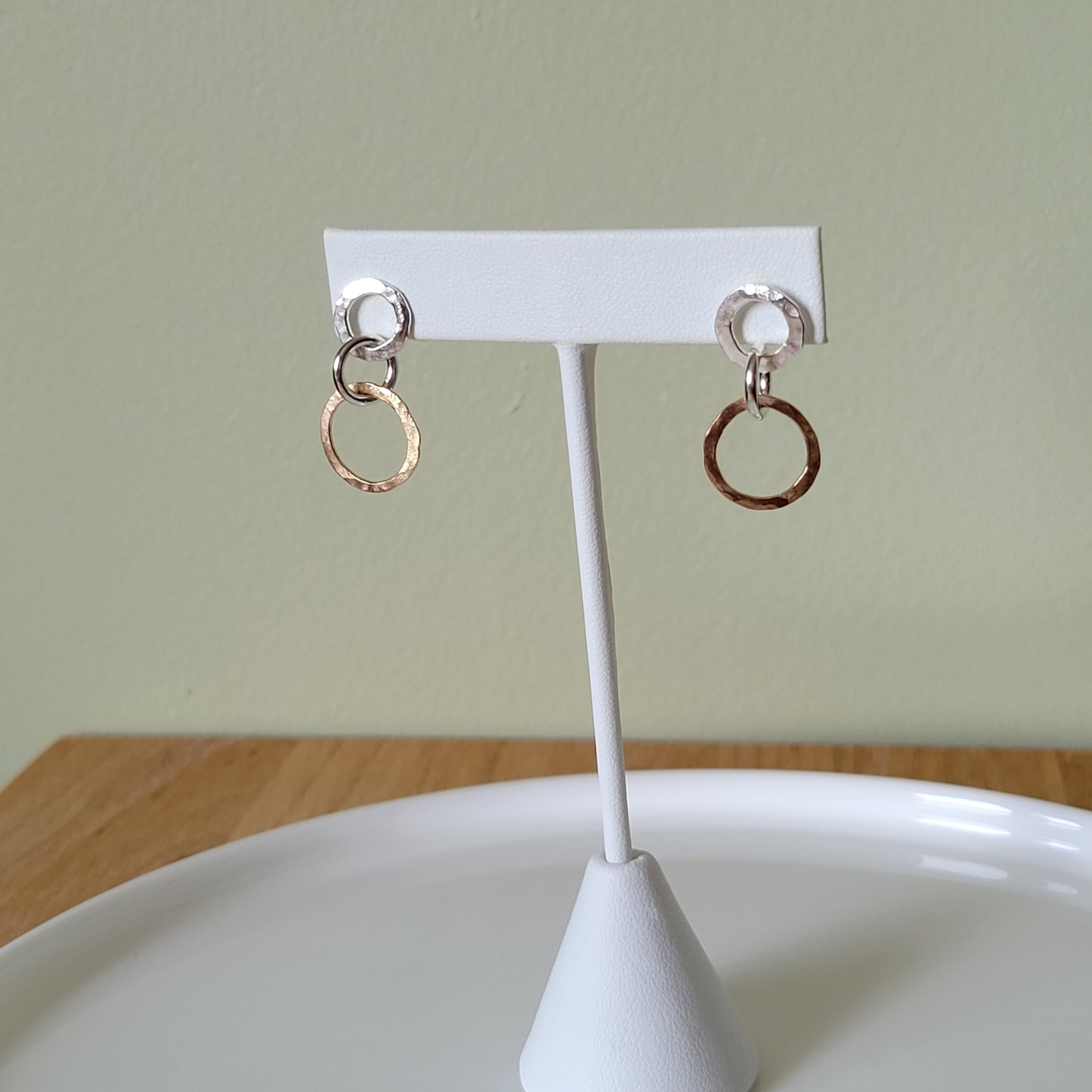 Cirque Drop Stud Gold And Silver