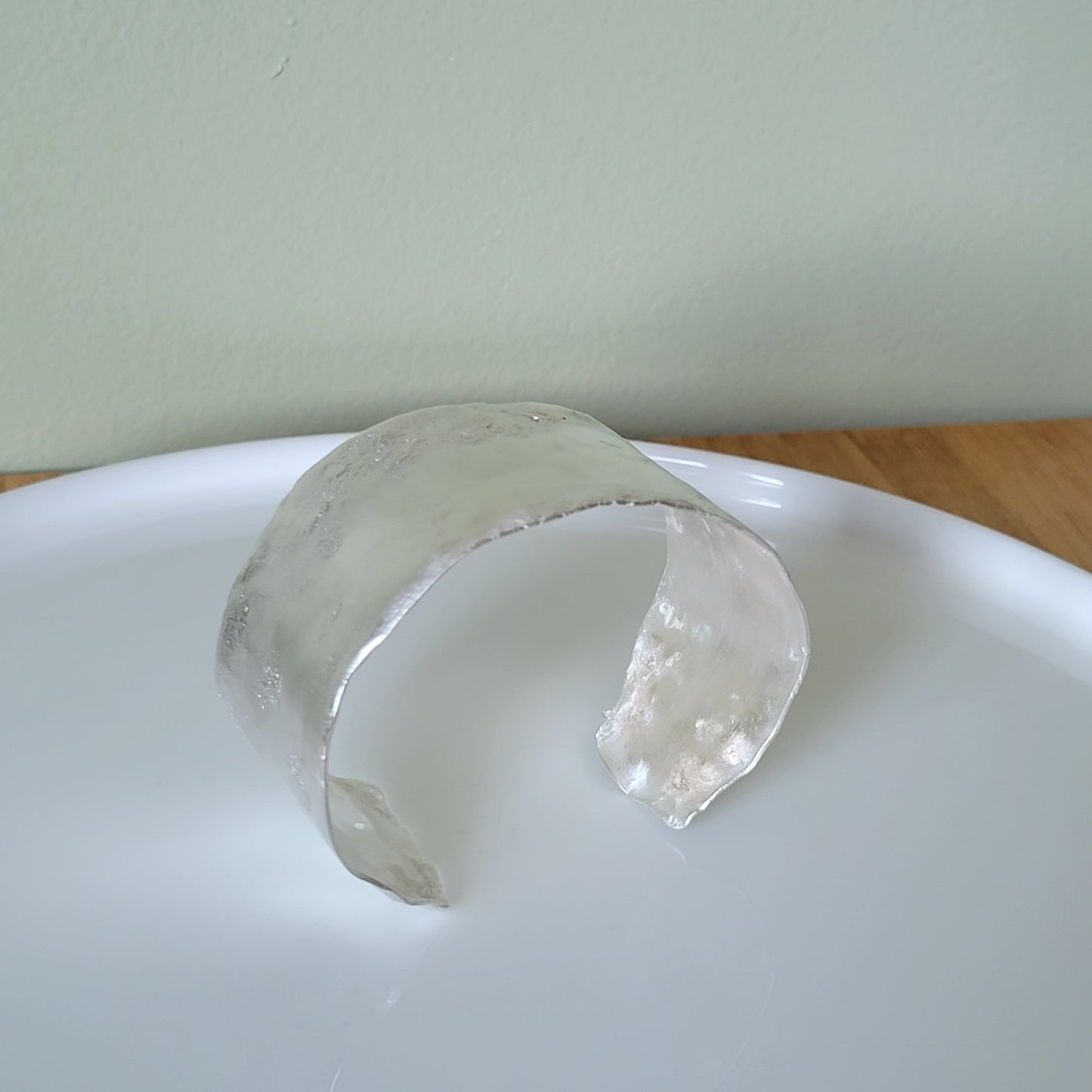 Reticulated Sterling Silver Cuff