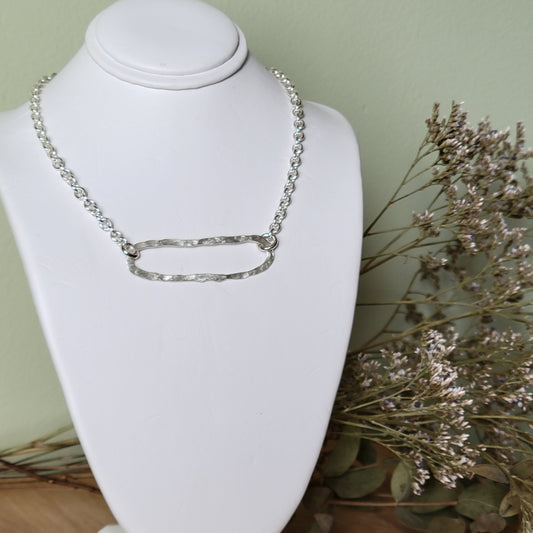 Solitaire Anchor Necklace