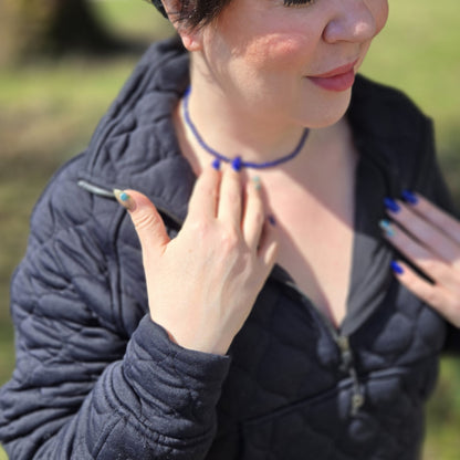 Lapis Lazuli Faceted Bead Necklace