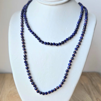Lapis Lazuli Faceted Bead Necklace
