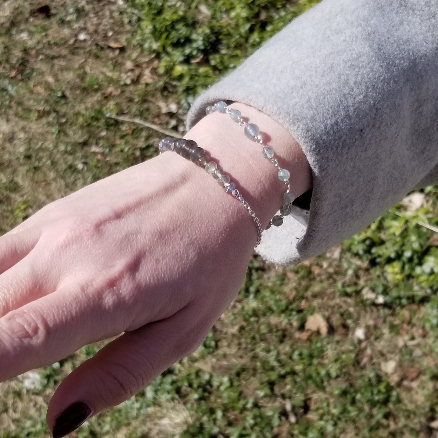 Labradorite Beaded Bracelet